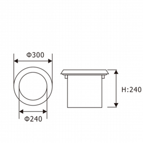 LEDER Luce da incasso a LED paesaggistica di alta qualità da 54 W