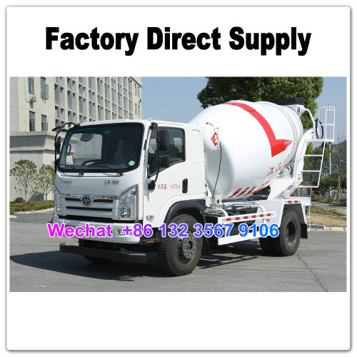 Tri-Ring 2CBM 3CBM 4CBM 5CBM 6CBM 4x2 Cement Concrete Mixer Truck for Sale