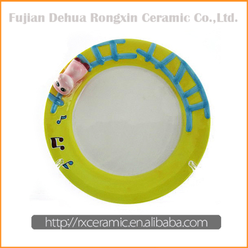 New arrival good quality ceramic dinner plate cheap plain white ceramic plate