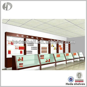 Combined Store Cigarette and Wine Display