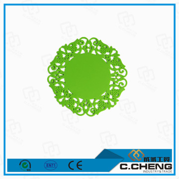 high quality low price custom silicon cup mat/silicone pad/lace mat