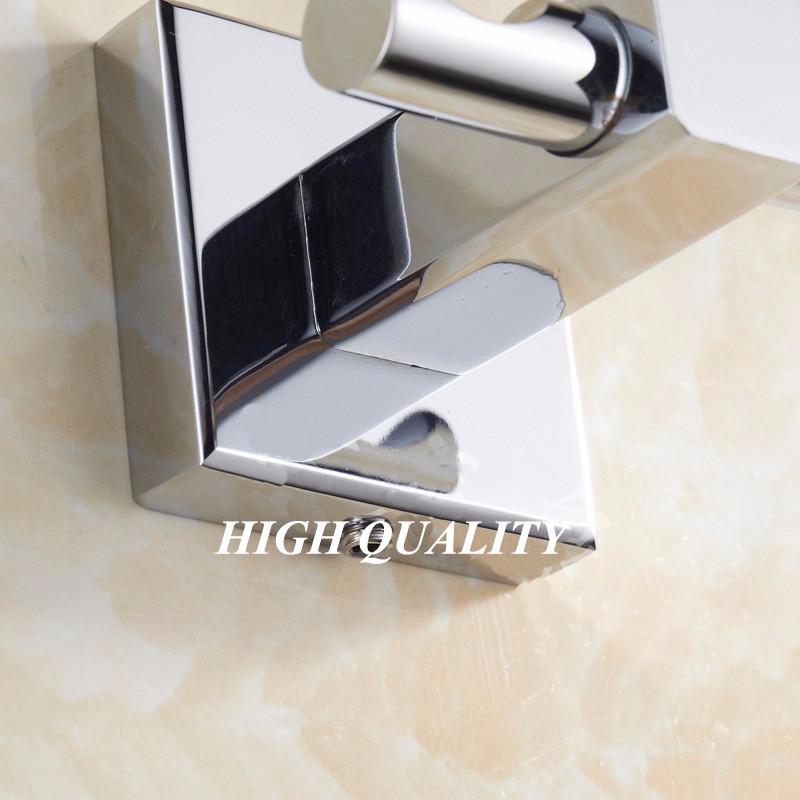 high quality brass square bathroom hardware accessories robe hook clothes hanger holder bag holder hook