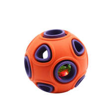 Interactive Soft Pet Toys: LED Light Dog Ball with High Bounce for Durable Play