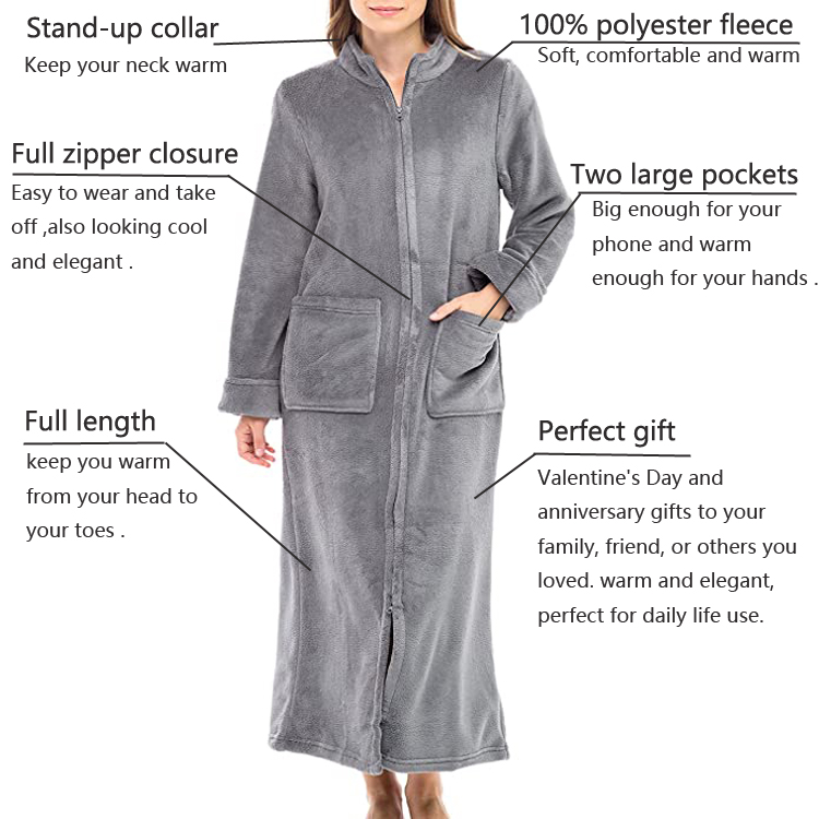 Fleece Bathrobe