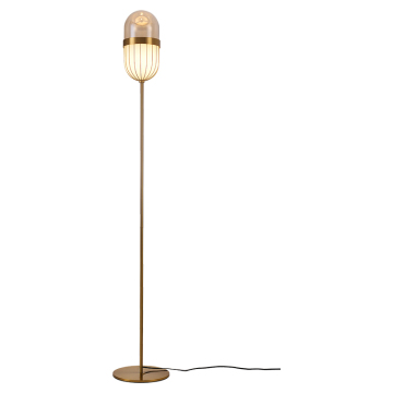 Metal Foot Switch Floor Lamp with Painted Stand and Floor Reading Light