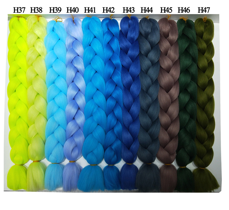 High Quality 41 inch 165 g Braiding Synthetic Braids Hair Extensions Bulk Hair Attachment for Braid