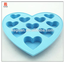 S-A0034 popular colorful silicone heart shape cake model