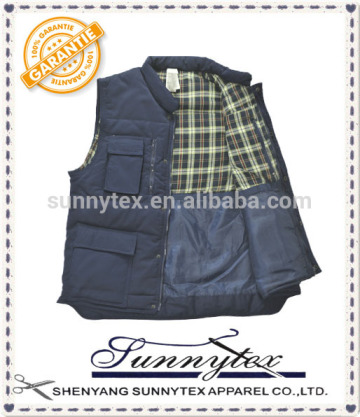 Sunnytex navy blue multipockets vest advertising