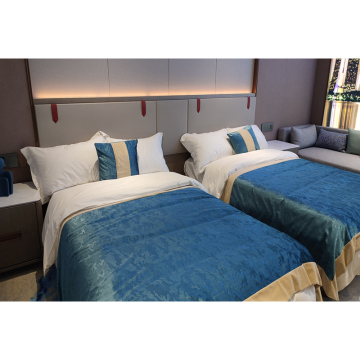 2022 New Year Modern Luxury Twin Bed Headboard Furniture for Hotel Room