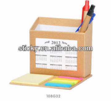 Recycled Pen holder with sticky note