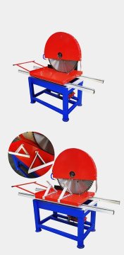 Automatic concrete stone block cuting machine saw