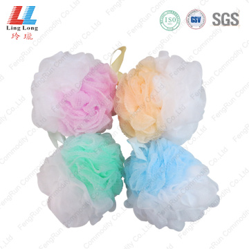 Pretty 2-in-1 mesh bath sponge