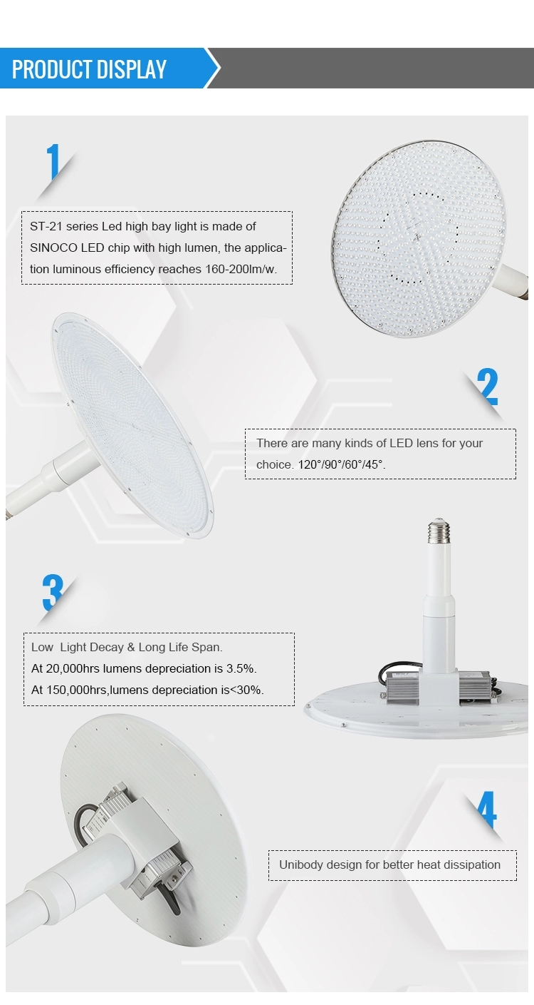 IP65 200lm/w factory warehouse industrial 90w 120w 150w ufo led high bay light 90w