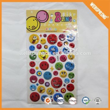 Manuacture innocuous custom epoxy sticker puffy stickers