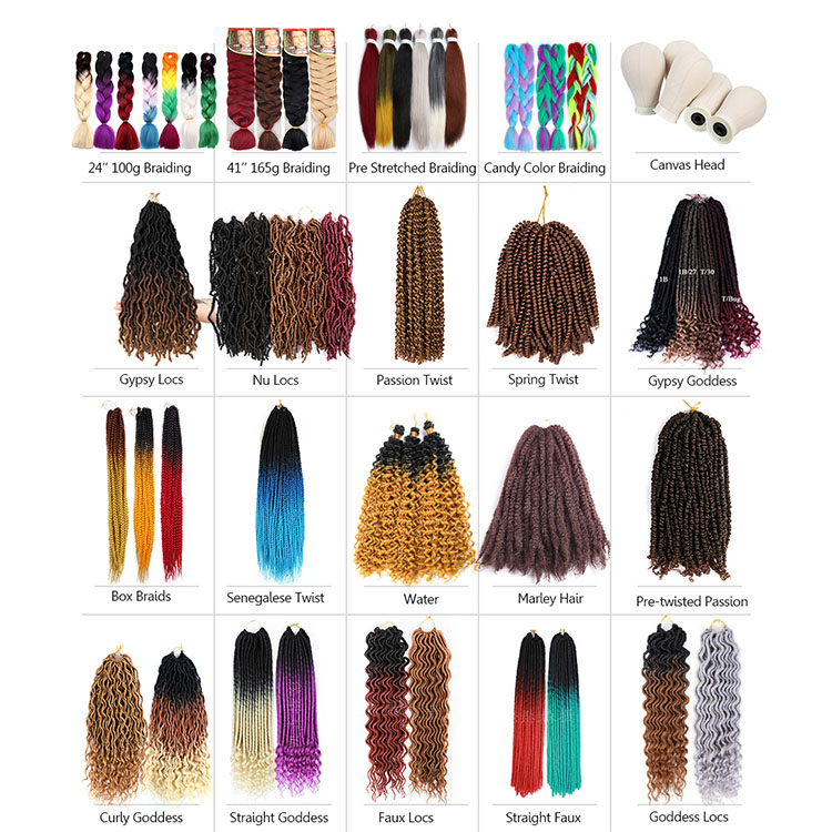 Wholesale Sister Locs Faux Locs Braiding Dreadlock Crochet Braid Hair Dreadlocs Hair Extensions Mixed Color For Man And Woman