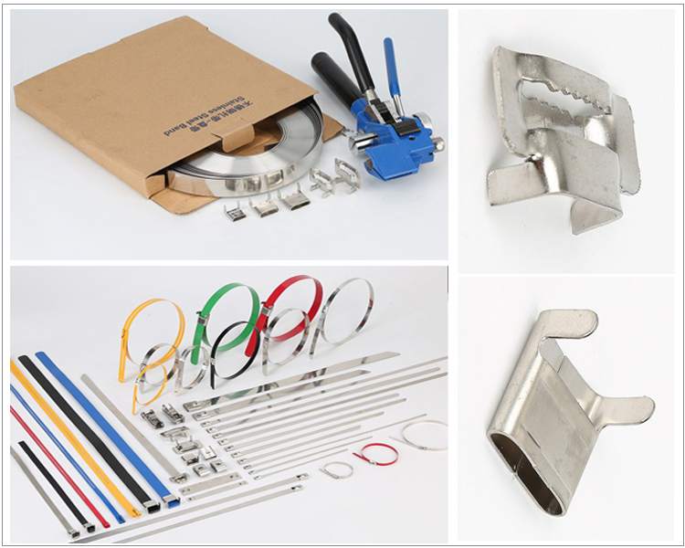 304 Material Self Locking Stainless Steel Metal Zip Ties