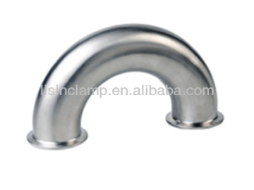stainless steel sanitary 180 degree quick U-Bend elbow