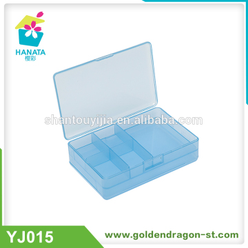 Double Sides Plastic Pill Case With 5 Grids Plastic Medicine Boxes