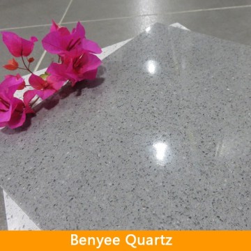 Grey quartz stone sparkle quartz flooring tile