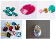 Crystal Glass Resin Button Sew on Bead Stone for Garment Clothes Dress