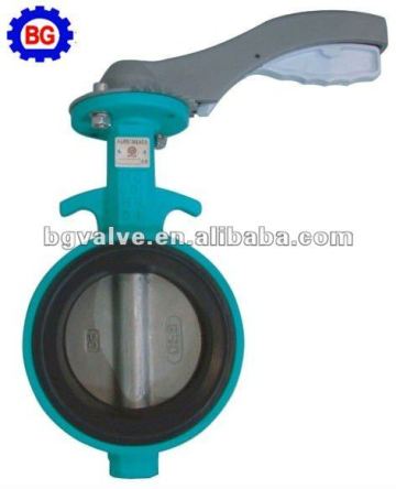 Aluminum handle wafer butterfly valve