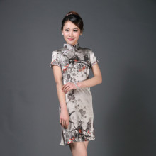 Plum Blossom Silk Qipao