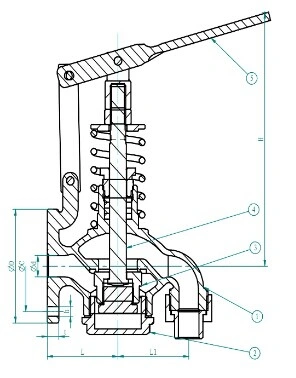 JIS F 7398 Fuel Oil Tank Self-Closing Drain Valve