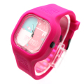 Vierkante Siliconen Quartz Watch Kids Colorful Jelly