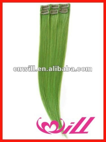 Cambodia hair new arrival remy hair colored clip in hair extensions