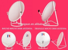 Triangle mount dish antenna