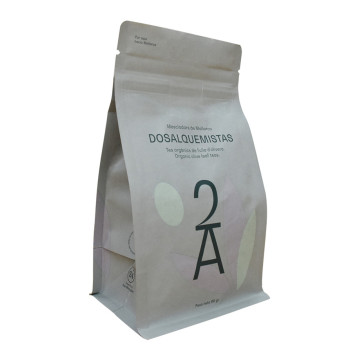 Groothandel biologisch afbreekbare Kraft Tea Bags met ritssluiting