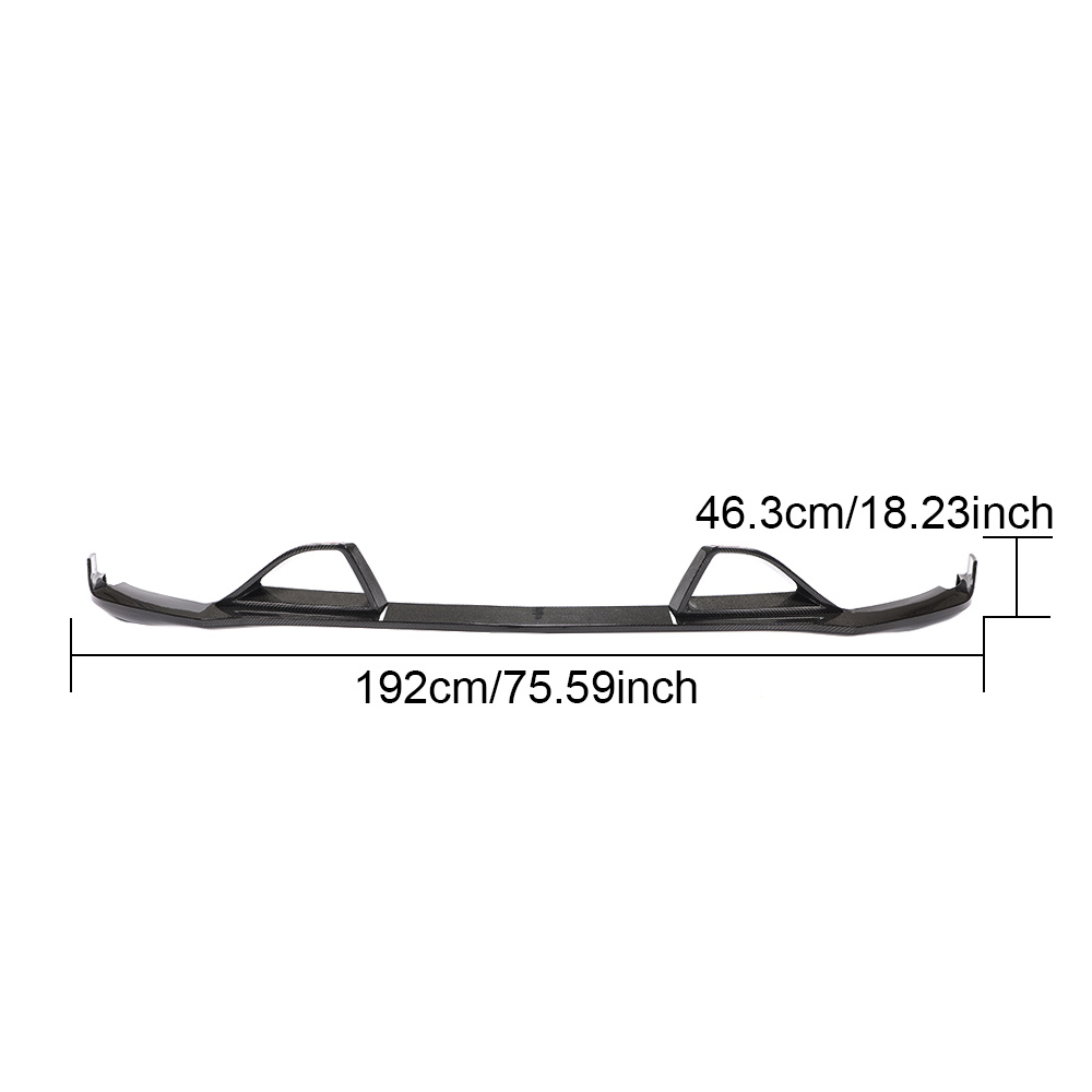 Modify Luxury GLE Class Carbon Fiber Car Bumper Lip for Mercedes Benz GLE63 AMG S Sport Utility 4-Door 2015-2019