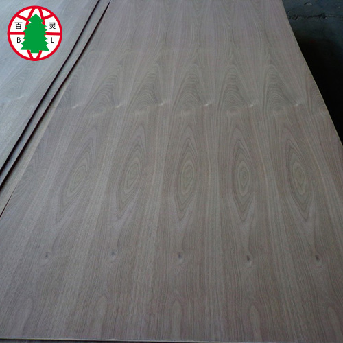 Natural black walnut veneer faced plywood