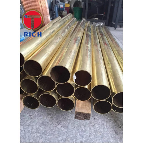 ASTM B111 UNS C44300 TUBO DE BRASS para caldeira de tubo de cobre