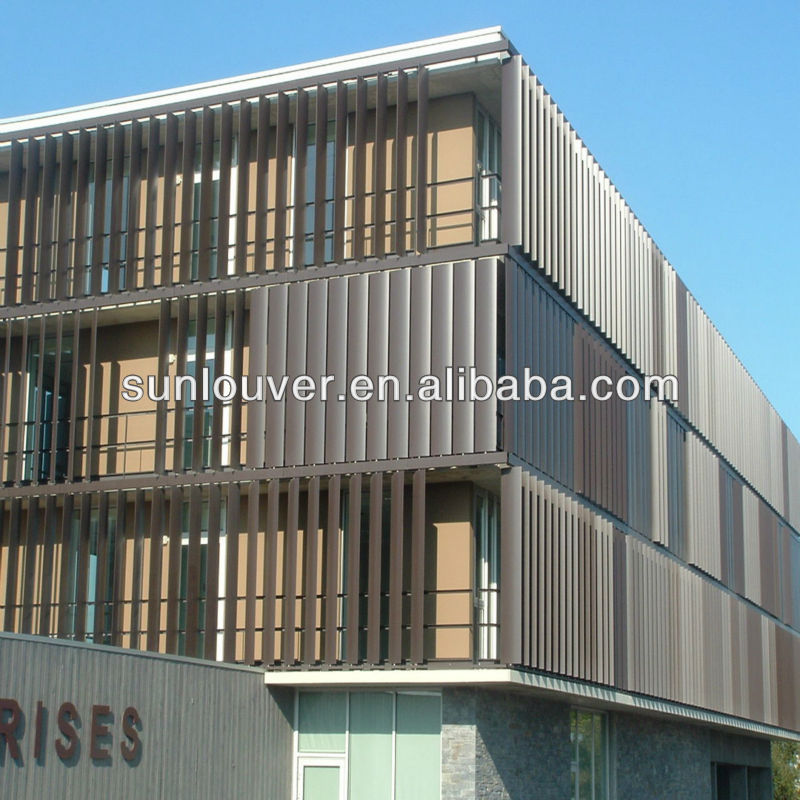 Power coated Construction facade of aluminum curtain wall &glass window