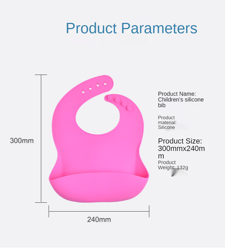 Modern BPA Free Silicone Bucket Bib Wholesale Waterproof Silicone Bib for Babies