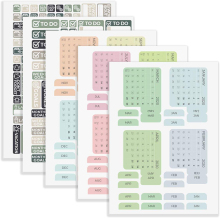 Monthly Index Tabs Planner Stickers for Notebook Calendars 2020