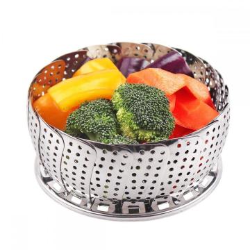 Stainless Steel Folding Collapsible Vegetable Steamer Basket