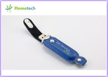 Creative Swivel Leather Usb Flash Disk 2gb / Usb Storage Disk Pen