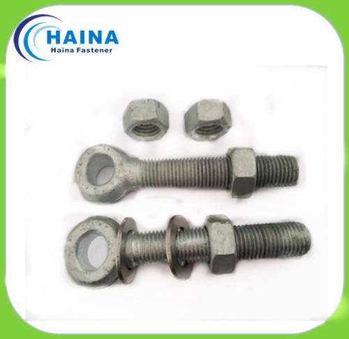 Hot DIP Galvanized Carbon Steel Eye Bolt/Anchor Eye Bolt DIN444