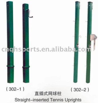 straight-inserted tennis post