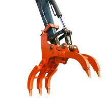 High Quality Excavator Wood Grapple Manual Log Grapple