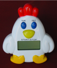 Promotional Plastic Cartoon Cock Kitchen Timer