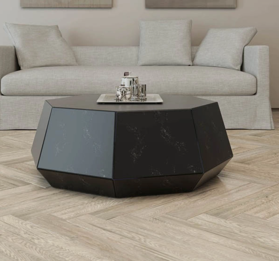 Multi-specification round glass coffee table