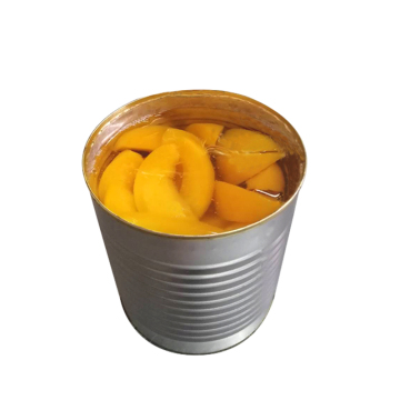 A10 Canned Yellow Peach Strips in Light Syrup