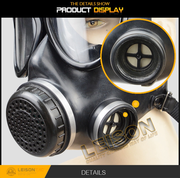 Tactical Face Mask, Silicon Gas Mask Anti Riot Protective for security outdoor hunting