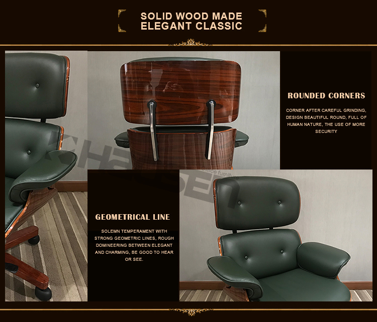B045 Modern popular durable stationary leather swivel office chair