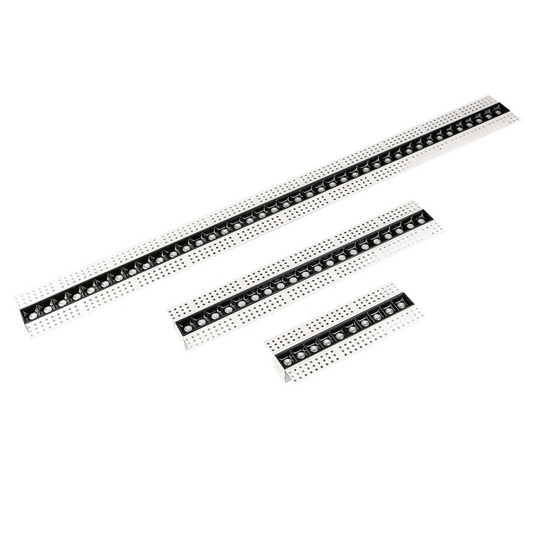 Trimless Aluminum 10w architectural linear down light Recessed Linear LED Grille Light