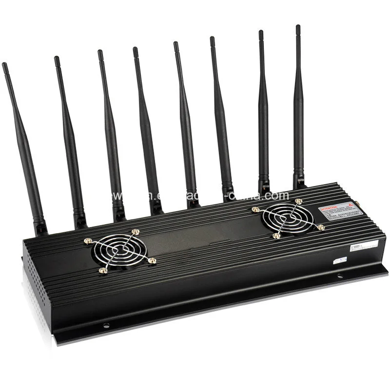 Cheapest Powerful Desktop 8-Antennas Cellphone Jammer GPS WiFi Jammer