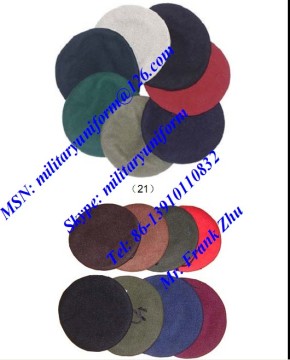 Military Beret Police Beret BDU Cap Baseball Cap Wool Beret